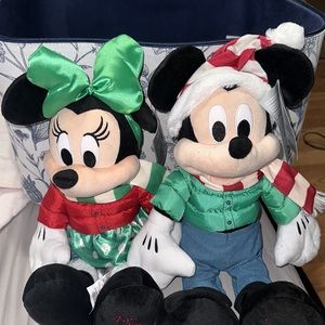 Disney Shop Exclusive Limited Edition 2021 Holiday Mickey Mouse Plush Doll 14"
